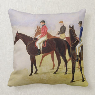 Cojín Decorativo Estudio de tres grietas de la carrera de