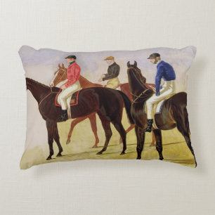 Cojín Decorativo Estudio de tres grietas de la carrera de