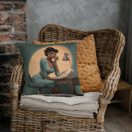 Cojín Decorativo Estudio moderno de mediados del siglo XX: Moda Con