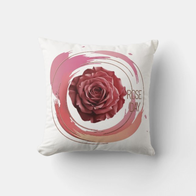 Cojín Decorativo Eternal Bloom – A Rose Day Elegance (Anverso)