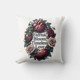 Cojín Decorativo Eternal Bloom Timeless Love Entwined Hearts T-Shir