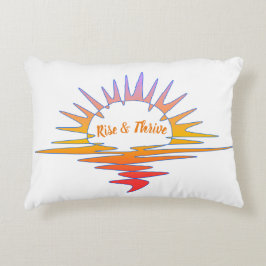 Cojín Decorativo Eterno "Rise & Thrive" Amanecer Atardecer