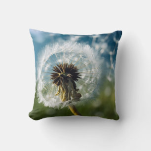 Cojín Decorativo Ethereal Dandelion Dreams Elegante Botánico