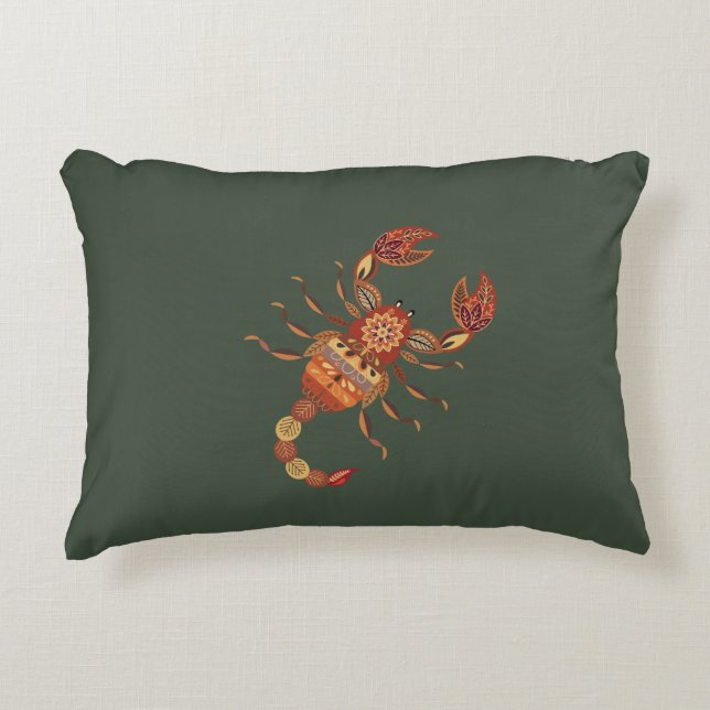 Cojín Decorativo Ethnic Floral Scorpion (Anverso)
