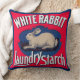 Cojín Decorativo Etiqueta de almidón de lavado de conejo blanco (Blanket)