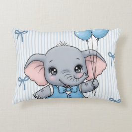 Cojín Decorativo Etiqueta de Ducha para Bienvenida Niño Elefante