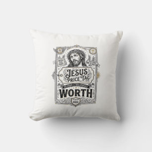 Cojín Decorativo Etiqueta De Precio De Jesús Vale La Pena La Etique