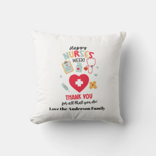 Cojín Decorativo Etiqueta de regalo de agradecimiento a las ENFERME