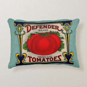 Cojín Decorativo Etiqueta de tomates de la marca Defender de los añ