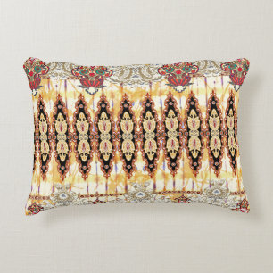 Cojín Decorativo Étnica de Mughal: patrón digital floral