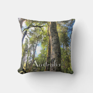 Cojín Decorativo Eucaliptus Gum Trees de la selva tropical australi