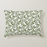 Cojín Decorativo Eucalyptus acuarela hojas de duvet cubierta<br><div class="desc">Impresión de hojas de acuarela Eucalyptus</div>