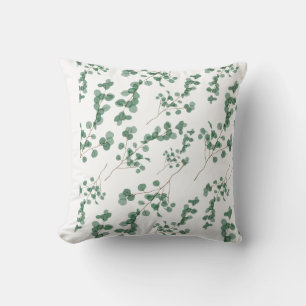 Cojín Decorativo Eucalyptus Leaf Seamless Pattern Art