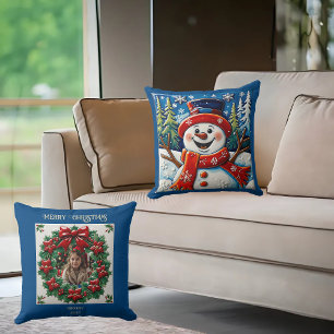Cojín decorativo eufórico de Snowman