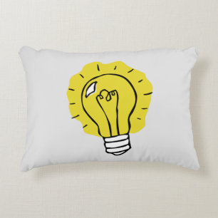 Cojín Decorativo Eureka Idea Lightbulb Ilustracion Pillow