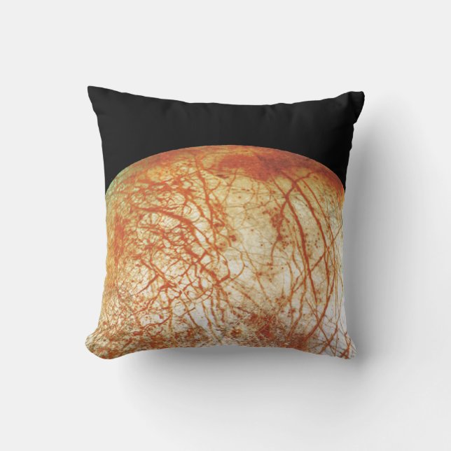 Cojín Decorativo Europa de la luna de Júpiter (Anverso)