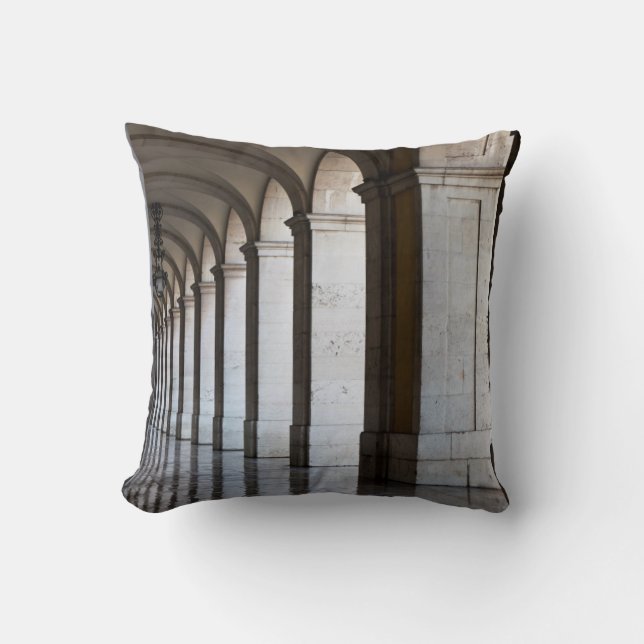 Cojín Decorativo Europa, Portugal, Lisboa. Columnas De La Sala (Anverso)