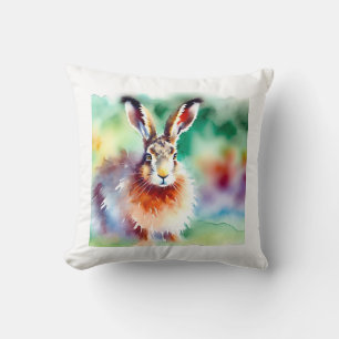 Cojín Decorativo European hare 110924AREF146 - Watercolor