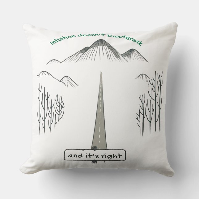 Cojín Decorativo Even Broken, I Still See – Abstract Eye Design (Anverso)