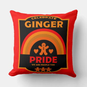 Cojín Decorativo Eventos del Mes del Día del Orgullo Ginger