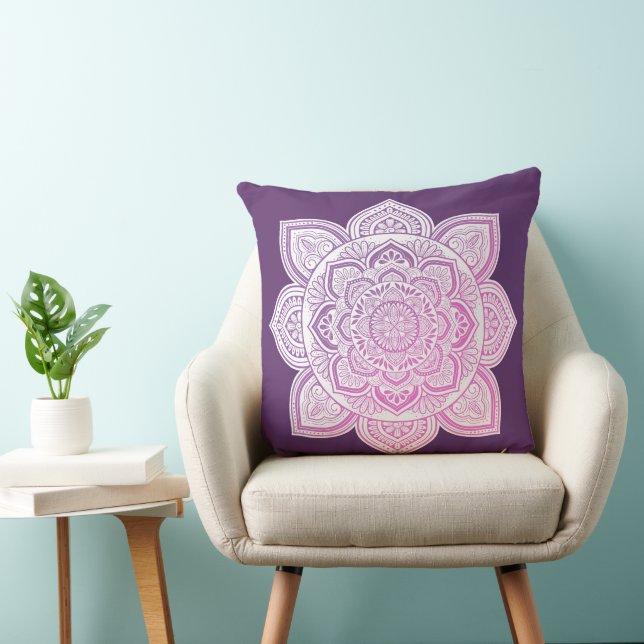 Cojín Decorativo Everbloom Mandala Throw Pillow (Silla)