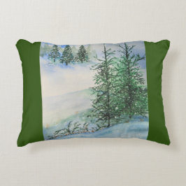 Cojín Decorativo Evergreens de Hillside y Nieve