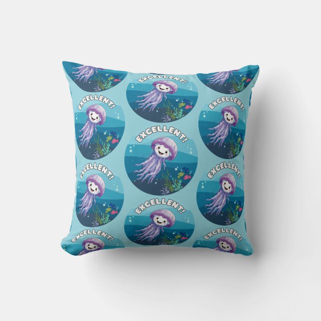 Cojín Decorativo ¡Excelente!, Jelly Fish (Anverso)