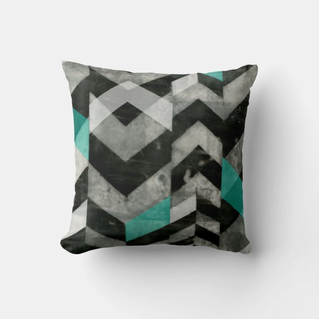 Cojín Decorativo Exclusión II de Chevron (Anverso)
