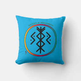 Cojín Decorativo Éxito y prosperidad Bindrune Pillow