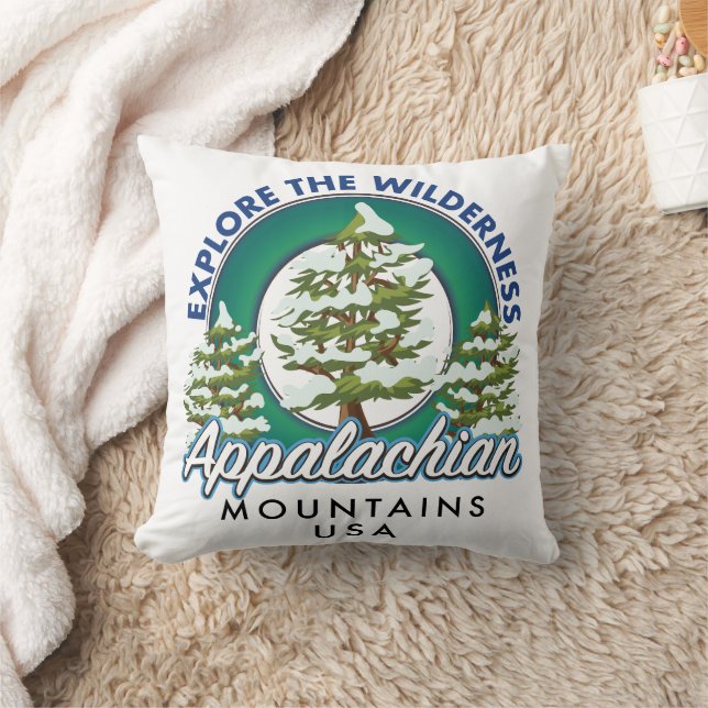 Cojín Decorativo Explora la naturaleza Montes Apalaches viaje (Manta)