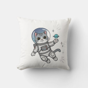 Cojín Decorativo Explorador Astro-Gato