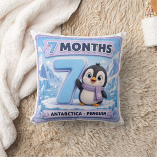 Cojín Decorativo Explorador de hitos del bebé de 7 meses
