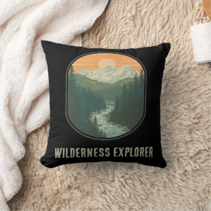 Cojín Decorativo Explorador de la Naturaleza Personalizado Montaña 