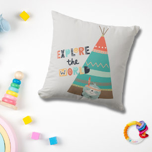 Cojín Decorativo Explore el World Boho Sloth