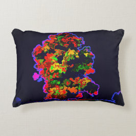 Cojín Decorativo Explosión de árbol neón