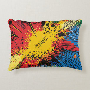 Cojín Decorativo Explosión de arte pop de estilo cómico (10)