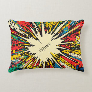 Cojín Decorativo Explosión de arte pop de estilo cómico (2)