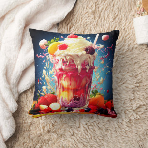Cojín Decorativo Explosión de color líquido vívido