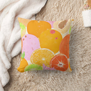 Cojín Decorativo Explosión de fruta colorida