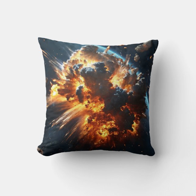 Cojín Decorativo Explosión en el espacio - Full HD (Anverso)