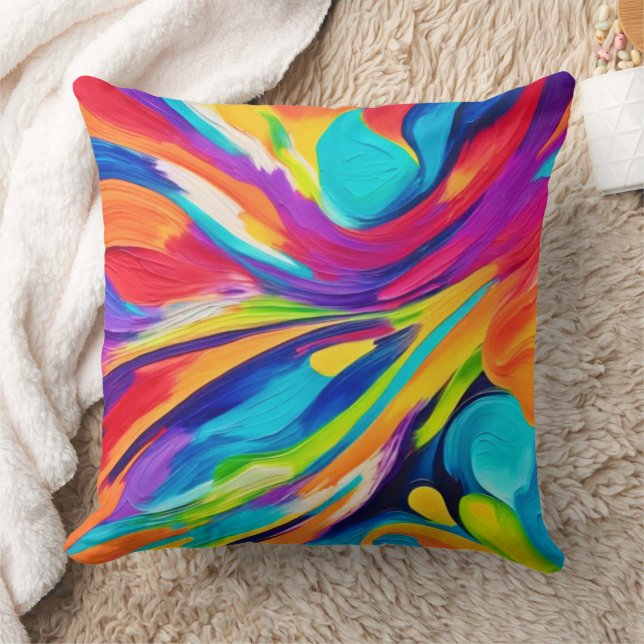 Cojín Decorativo Explosión energética vibrante (Manta)