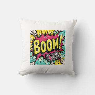 Cojín Decorativo Explosión Retro Boombox