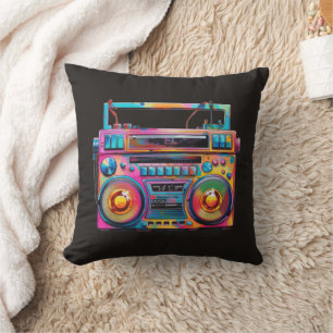 Cojín Decorativo Explosión Retro de Nostalgia Música Clásica