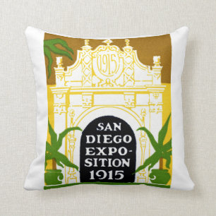 Cojín Decorativo Exposición 1915 de San Diego