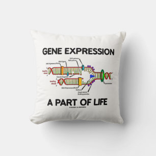 Cojín Decorativo Expresión génica a la parte de vida (réplica de la