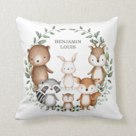 Cojín Decorativo Exquisitos animales de bosque de Woodland