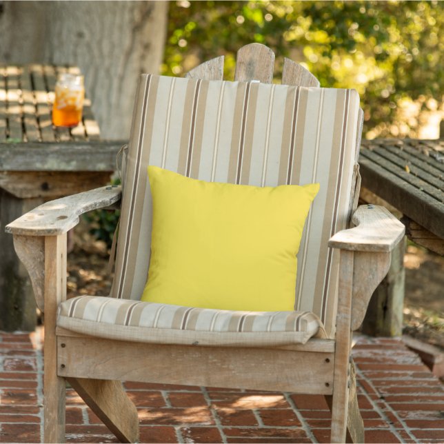 Cojín decorativo exterior amarillo banana (Silla)