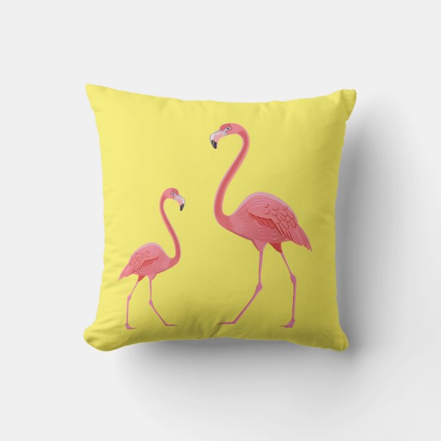 Cojín decorativo exterior-Flamingo (Anverso)