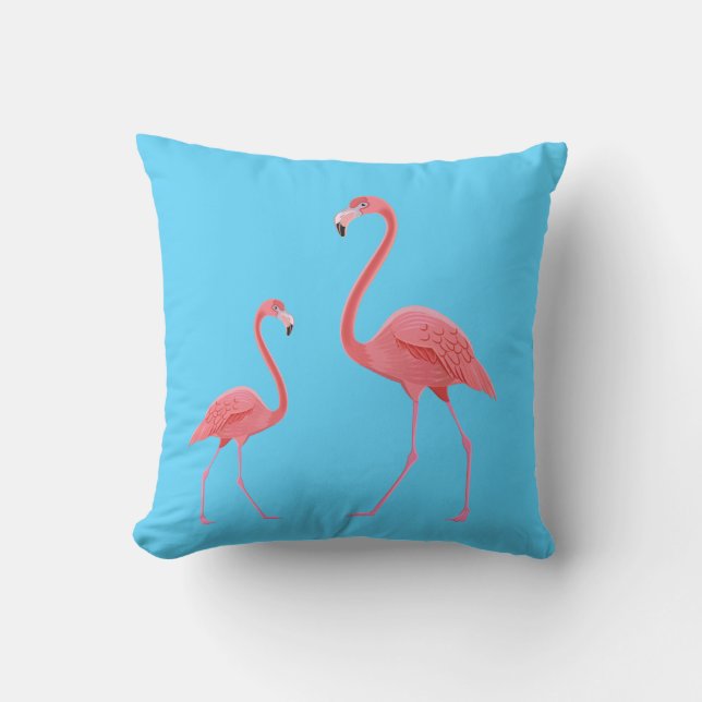 Cojín decorativo exterior-Flamingo (Anverso)