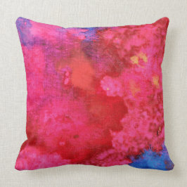 Cojín Decorativo Extracto contemporáneo caliente del rosa